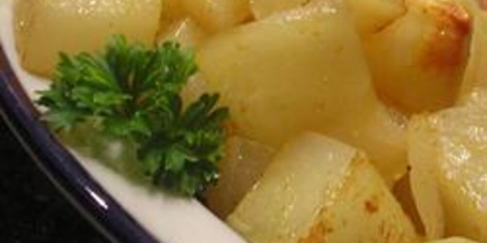 Рецепт золотистый картофель в духовке