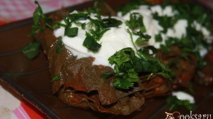 Диетическая долма из куриной грудки