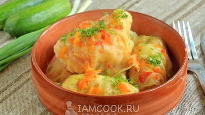 Диетические голубцы с курицей