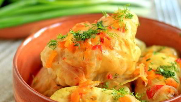 диетические голубцы с курицей