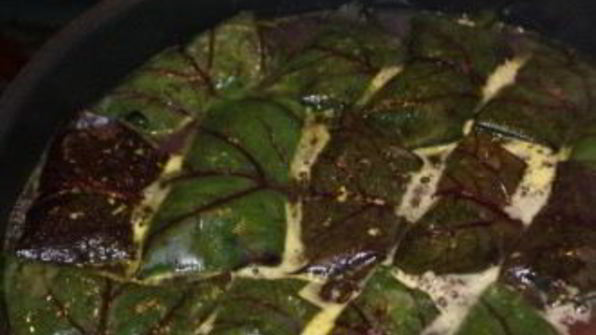 долма из свекольных листьев