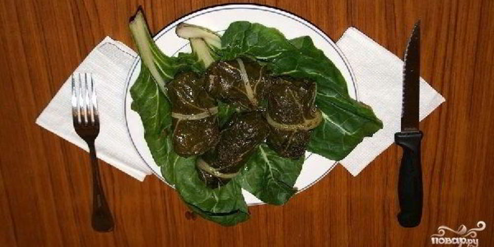 Рецепт голубцы из мангольда