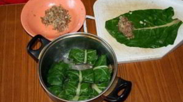 голубцы из мангольда