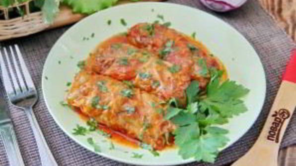 голубцы из молодой капусты с фаршем и чечевицей