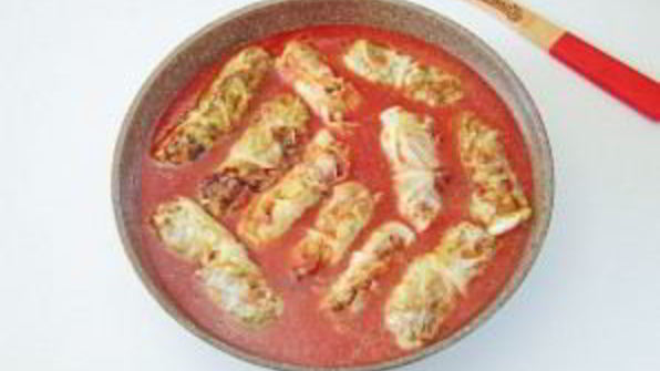 голубцы из молодой капусты с фаршем и чечевицей