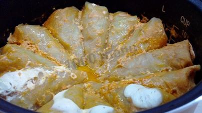 Голубцы из свиного фарша в мультиварке