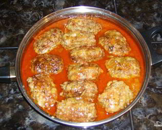 Голубцы ленивые с куриным фаршем