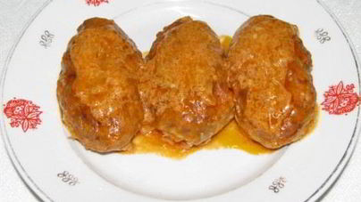 Голубцы ленивые в сметанном соусе