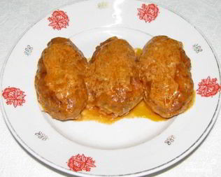 Голубцы ленивые в сметанном соусе