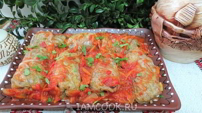 Голубцы с гречкой и грибами