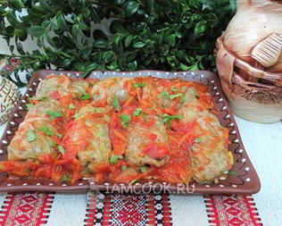 Голубцы с гречкой и грибами