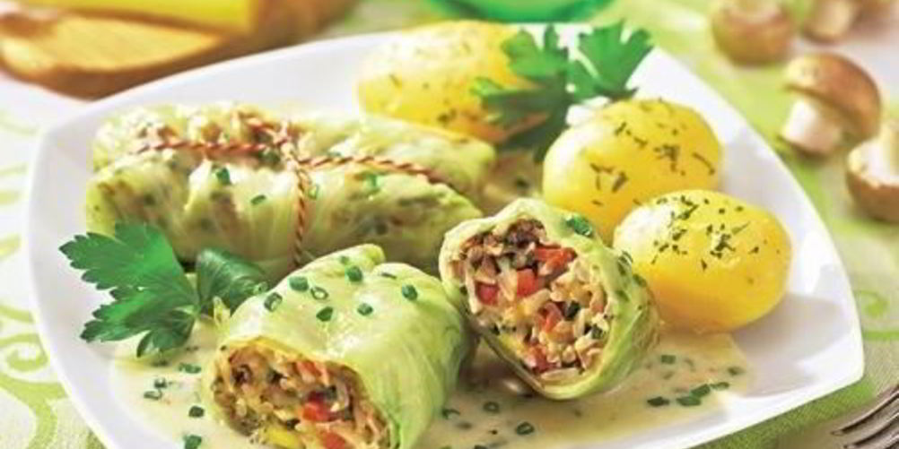 Рецепт голубцы с грибами и рисом