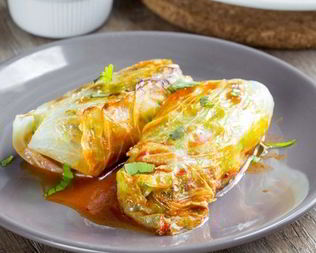 Голубцы с куриной печенью