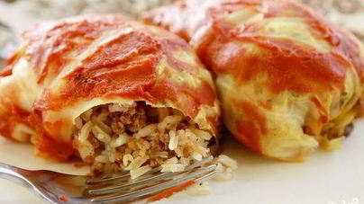 Голубцы с мясом и рисом