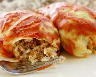Голубцы с мясом и рисом