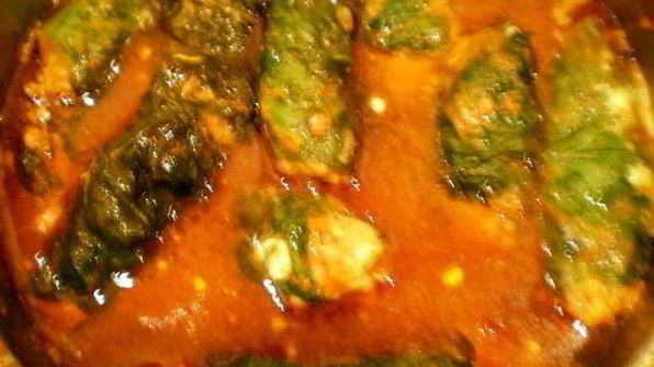 голубцы в шпинате