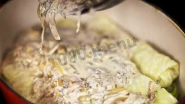 голубцы в сметанном соусе в духовке