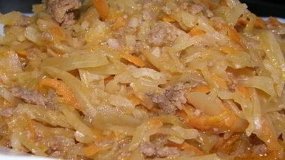 Ленивые голубцы ломтиками в духовке