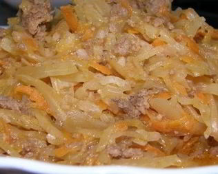 Ленивые голубцы ломтиками в духовке