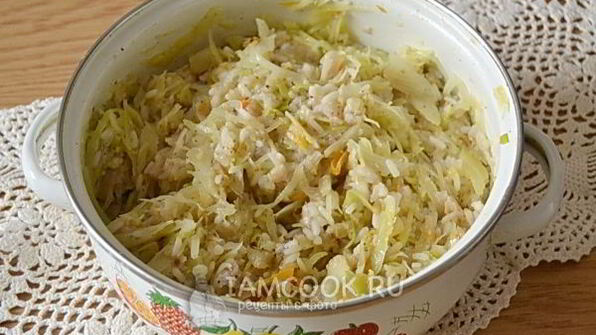 ленивые голубцы на сковороде