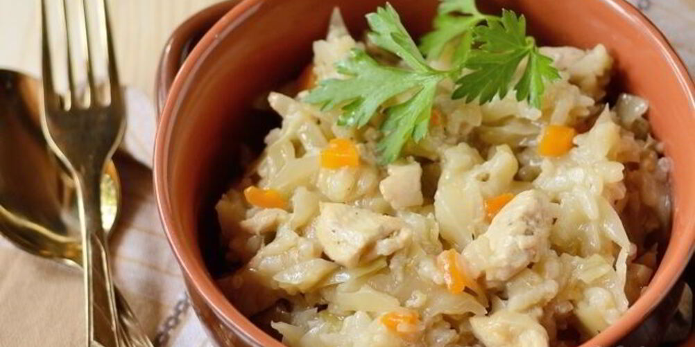 Рецепт ленивые голубцы с курицей