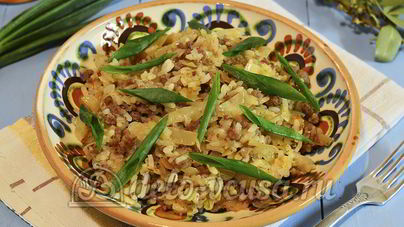 Ленивые голубцы со сметаной