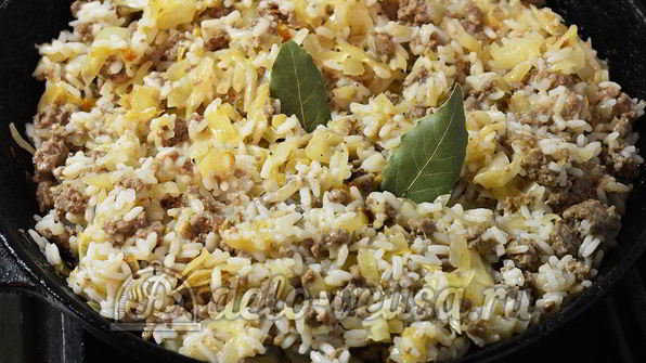 ленивые голубцы со сметаной