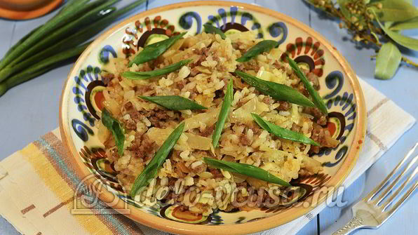 ленивые голубцы со сметаной