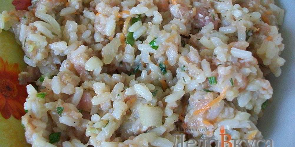 Рецепт мясная начинка для голубцов, фаршированного перца и кабачков