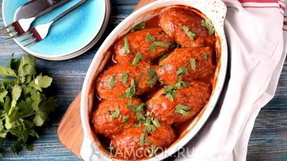 Постные ленивые голубцы