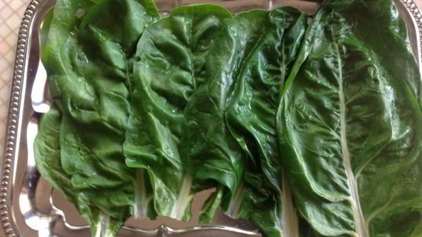 запеченные голубцы из мангольда