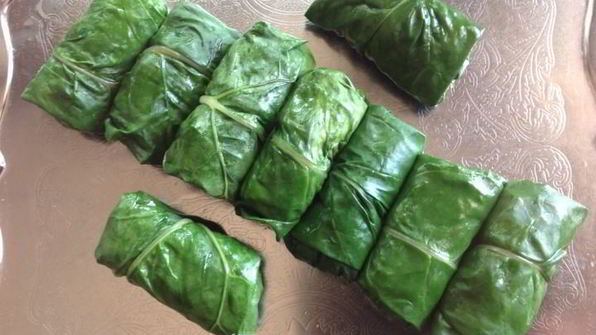 запеченные голубцы из мангольда