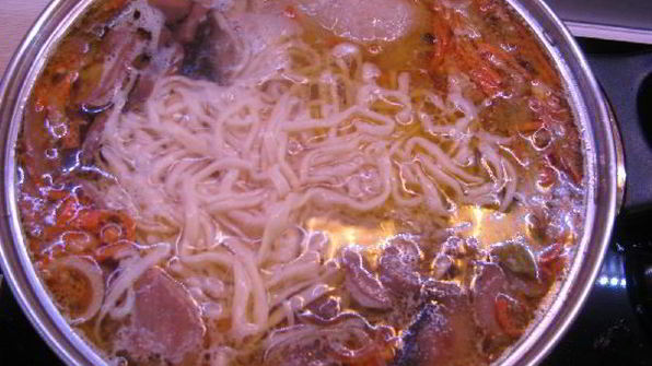 грибная лапша