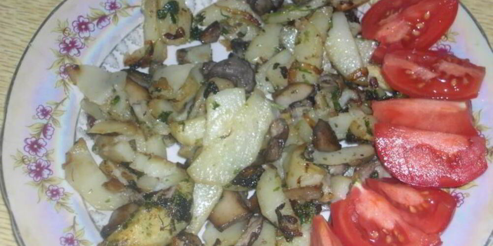Рецепт белые грибы жареные с картошкой