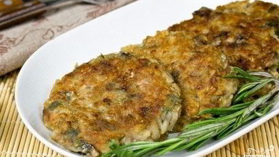 Биточки из шампиньонов