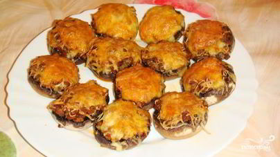 Фаршированные шампиньоны праздничные