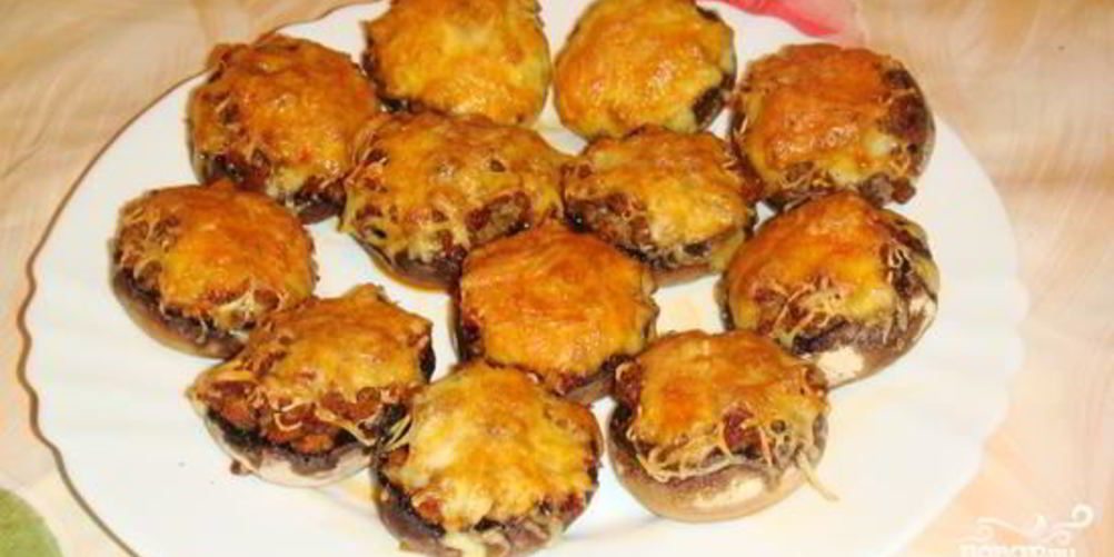 Рецепт фаршированные шампиньоны праздничные