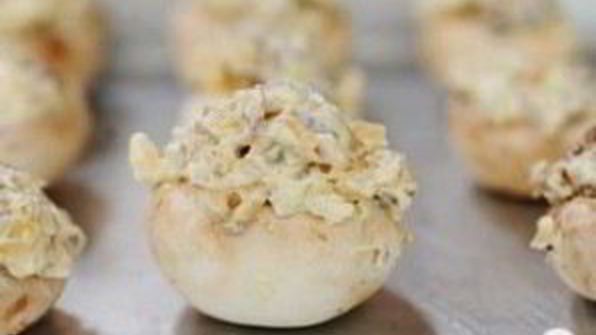 фаршированные шампиньоны праздничные