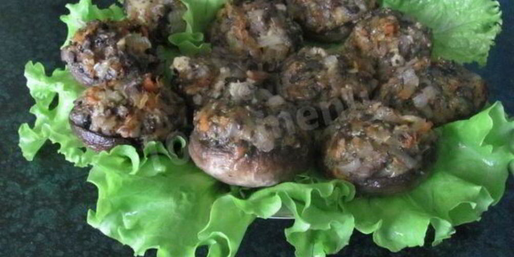 Рецепт фаршированные шампиньоны в духовке с сыром