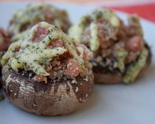 Фаршированные шампиньоны