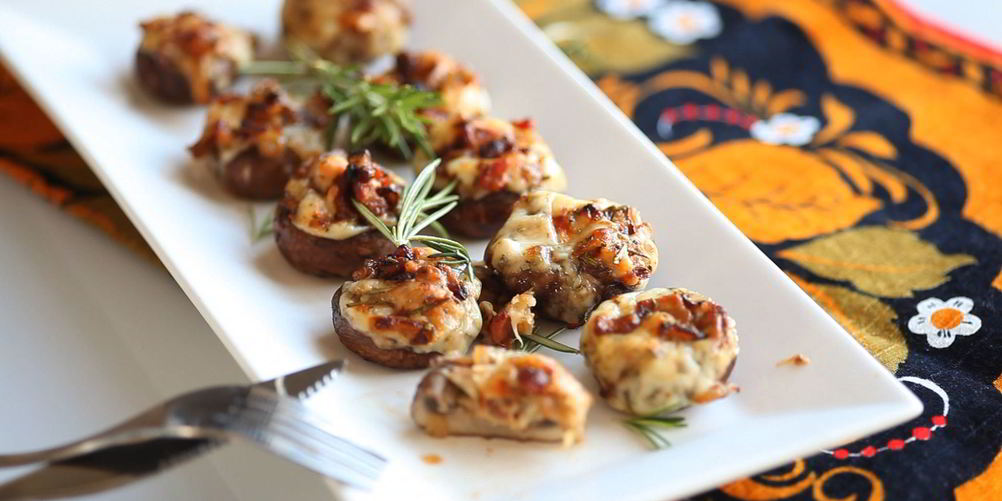 Рецепт фаршированные сыром грибы