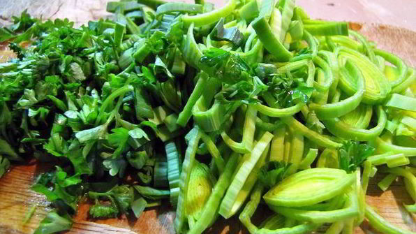 грибочки жареные с имбирем и кунжутом