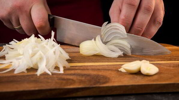 грибы, фаршированные перловкой