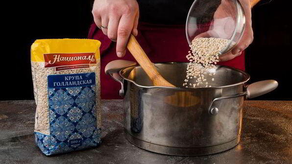 грибы, фаршированные перловкой