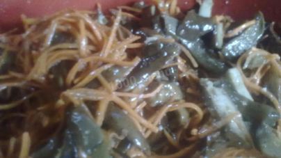 Грибы по-корейски пальчики оближешь