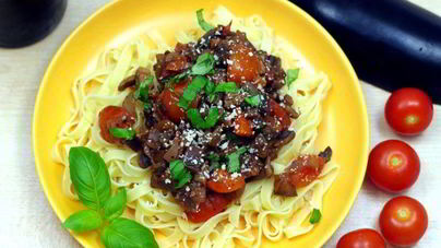 Грибы с баклажанами