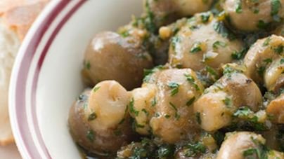 Грибы с чесноком