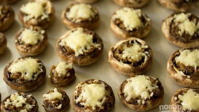 Грибы шампиньоны в духовке