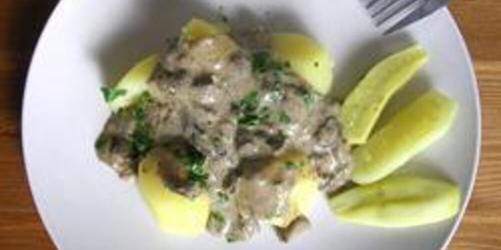 Рецепт грибы тушенные со сметаной