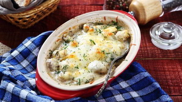 грибы в сливочном соусе